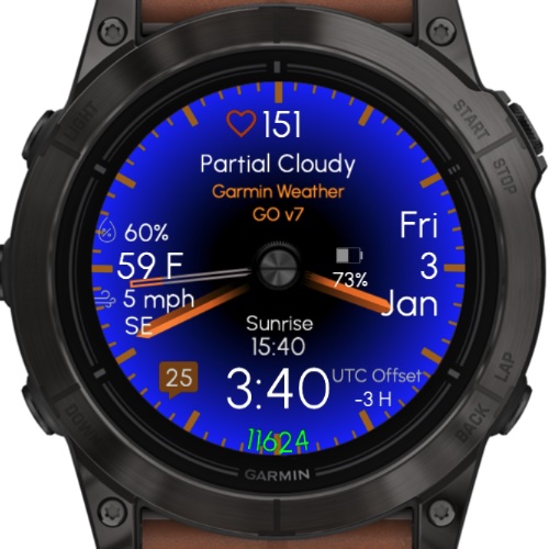 Gradient - Orange (Garmin Weather) · Screenshot 1