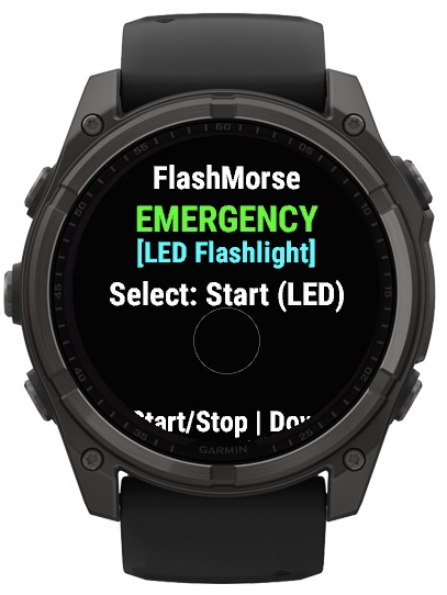 FlashMorse - Emergency comms with Morse code · Screenshot 1