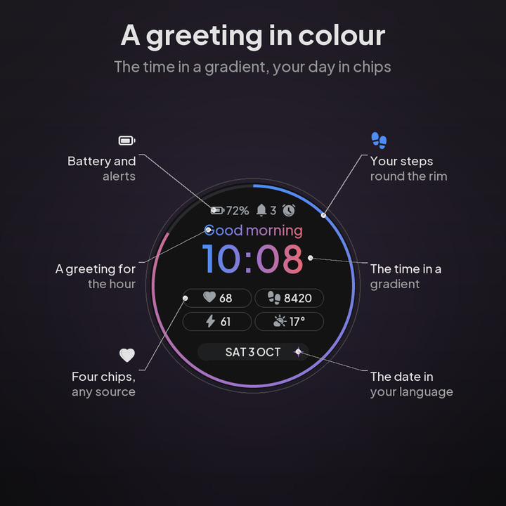 Glimt – Gradient Greeting · Screenshot 1