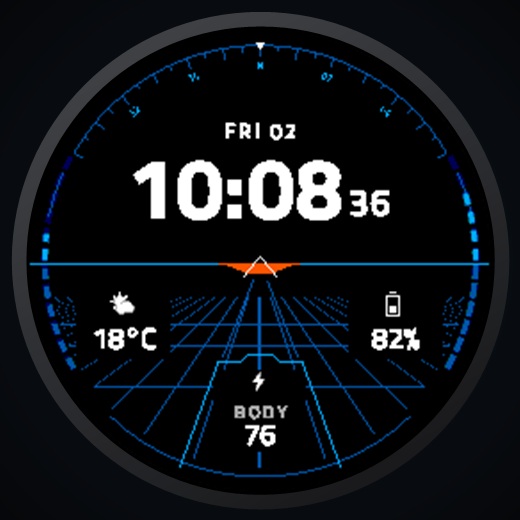 Horizon - Flight HUD Digital Watch Face · Screenshot 3