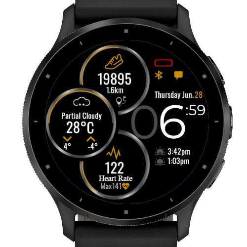 SSR-Simple Smart Rings-Weather Steps Heart Digital · Screenshot 2