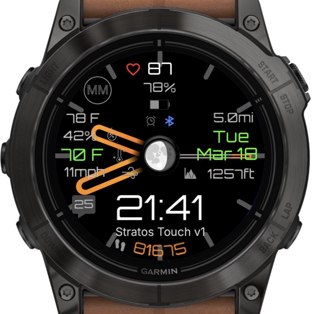 Stratos Touch Orange (OWM Weather) · Screenshot 1