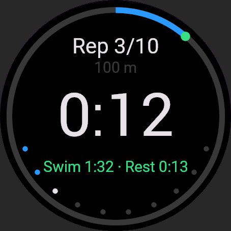 Send-Off Swim Clock · 스크린샷 0