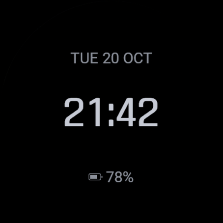 Noir: the AMOLED watch face you can actually read. · Screenshot 2