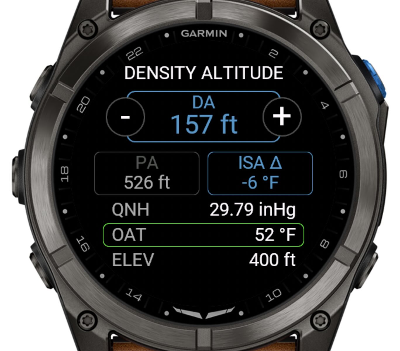 Density Altitude and ISA Deviation Calculator · Screenshot 1