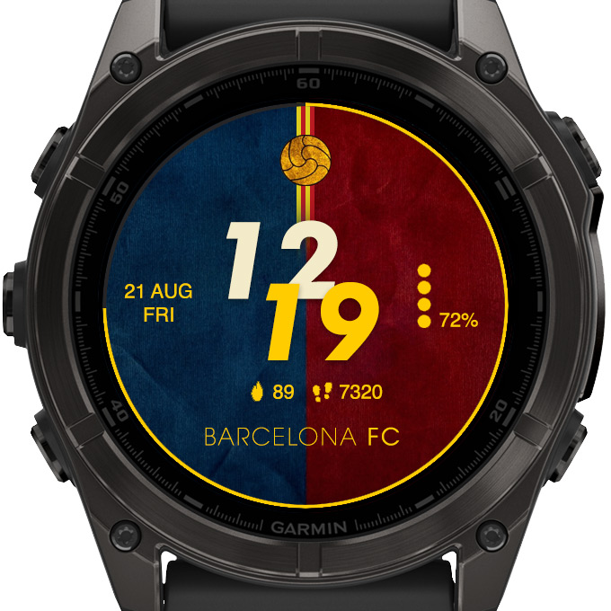 Barcelona Football Soccer Digital Watch Face · Screenshot 2