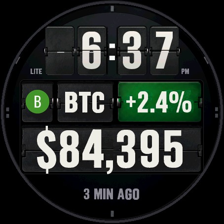 Crypto Departures Lite – Free Bitcoin Watch Face · Screenshot 1