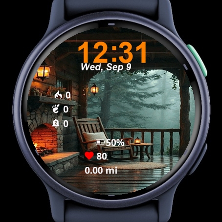 View Porch Rocking Chair Fire Place · Screenshot 2
