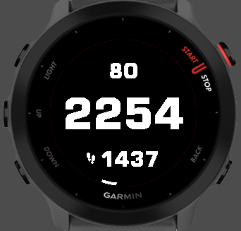 Big Time Steps Heart: Clear, Readable Data · Screenshot 0