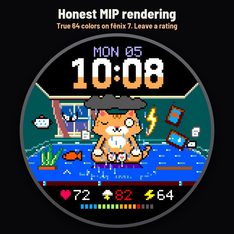 Astra Zen Cat – 搞笑动画像素猫压力表盘 · Screenshot 4