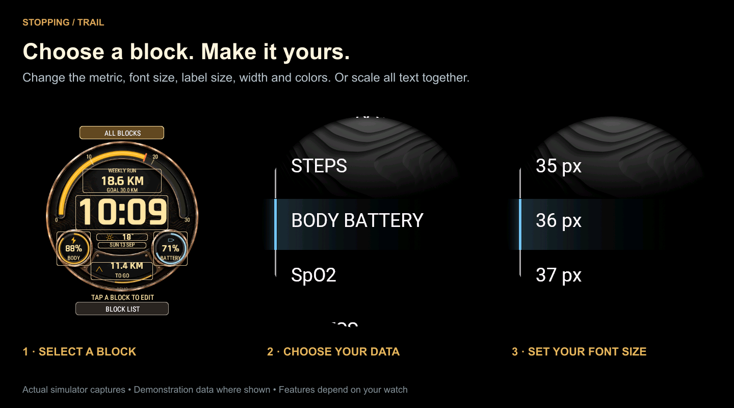 TRAIL · Gold & Classic · Screenshot 1