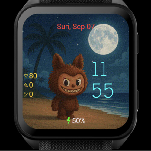Moonlit Labubu – Night Beach · Screenshot 1