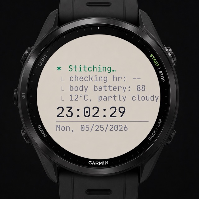 Agentic Pro – AI Coding Terminal Watch Face (CLI) · Screenshot 4