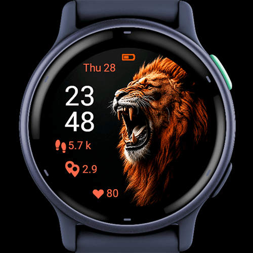Inferno Lion Roar Watch Face G · Screenshot 4