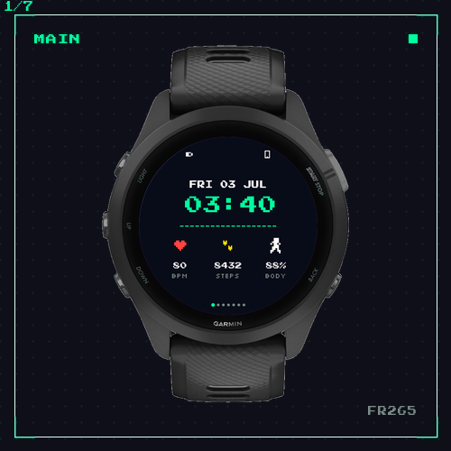PixelDex - Retro Pixel RPG Watch Face · Screenshot 0