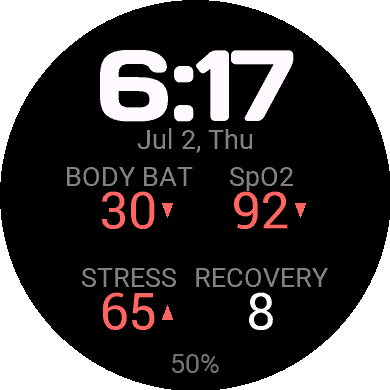 Body Battery Stack · Screenshot 2