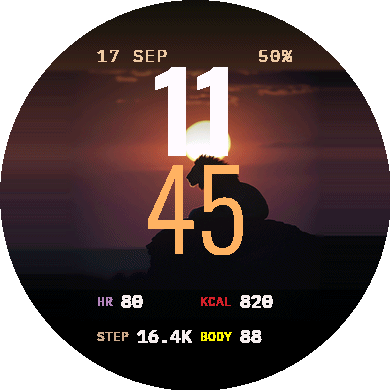 Sundown Lion Data - AMOLED · Screenshot 1