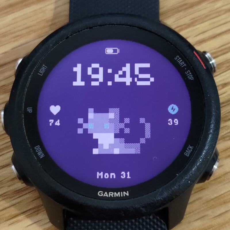 Simple Pixel Tuxedo Cat Watch Face · Screenshot 0