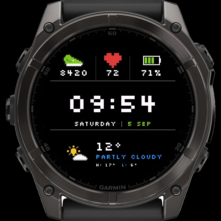 NORD Retro - 8-bit pixel watch face · Screenshot 0