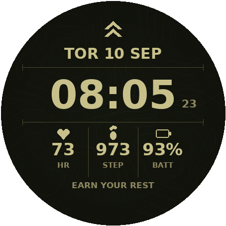 Tactical Field - Military Watch Face (Fenix 8/9) · Screenshot 3