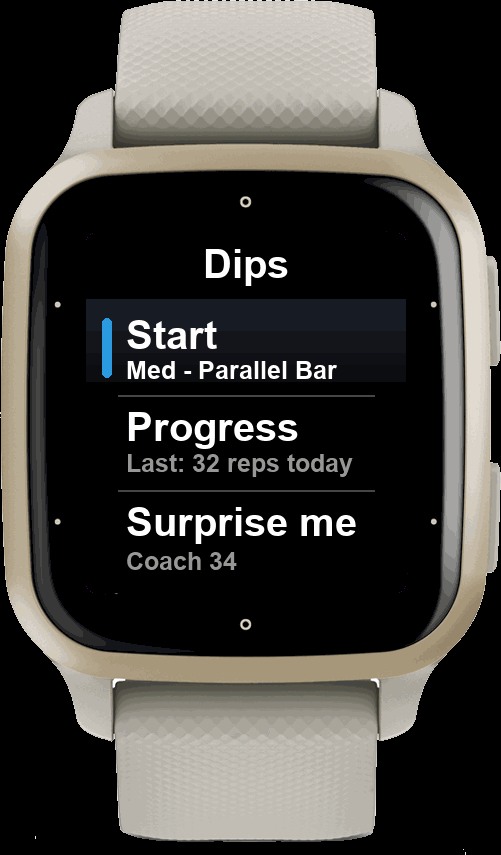 Dips Workout · Screenshot 3