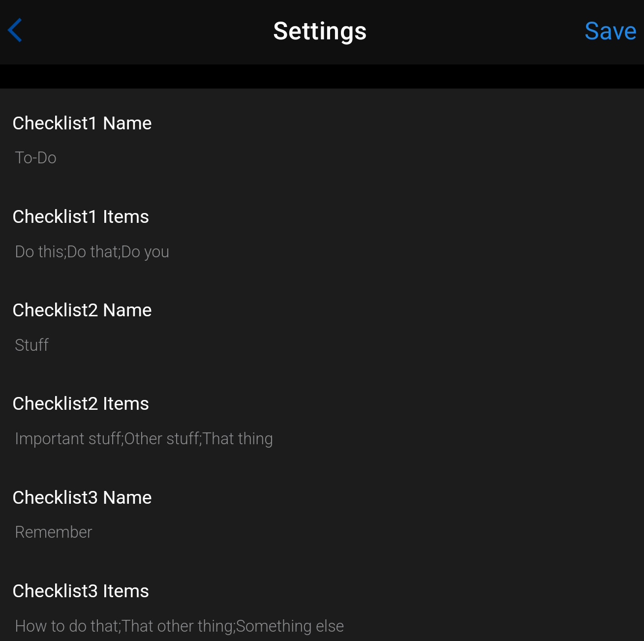 Checklists · Screenshot 3