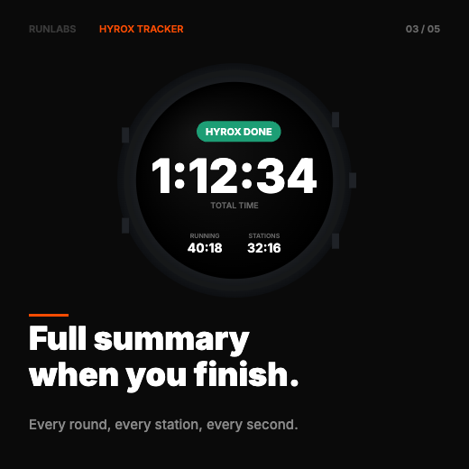 Hyrox Tracker · Screenshot 2