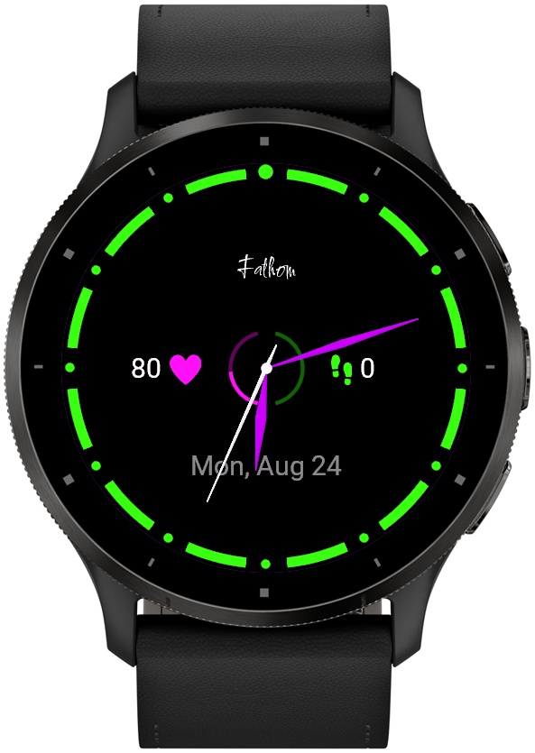 Fathom – Simple Analog Dive Watch Face · Screenshot 1
