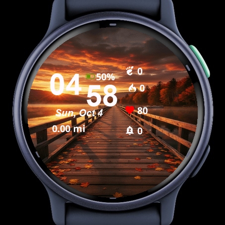 Sunset Over Wooden Bridge · Screenshot 2
