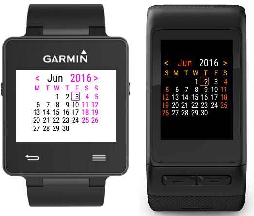Garmin vivoactive 4 calendar hotsell