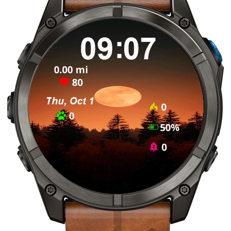 View Moon Setting Over Some Trees · Screenshot 1