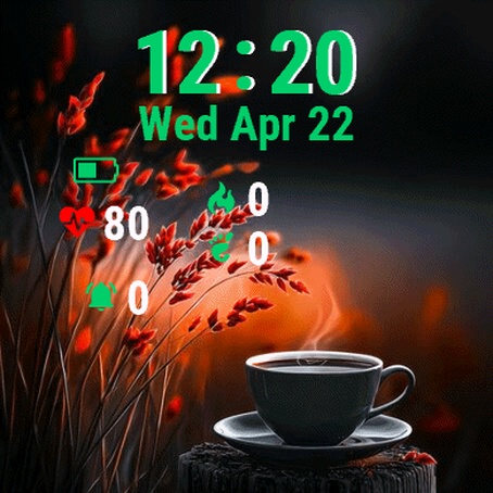Coffee Red Flowers 3