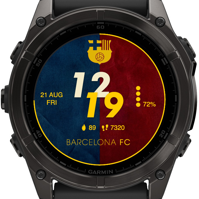 Barcelona Football Soccer Digital Watch Face · Screenshot 1