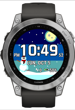 Snowman Christmas Night Watch Face · Screenshot 2