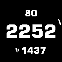 Big Time Steps Heart: Clear, Readable Data · Screenshot 1
