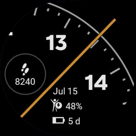 Half Time：放大的模拟表盘 · Screenshot 3