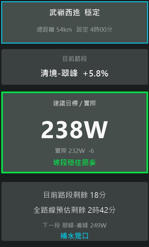 台灣經典路線功率配瓦模擬器 · Screenshot 0