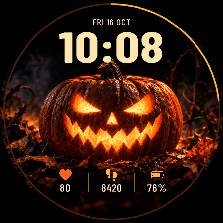 Hollow Lantern - Halloween Watch Face · Screenshot 0