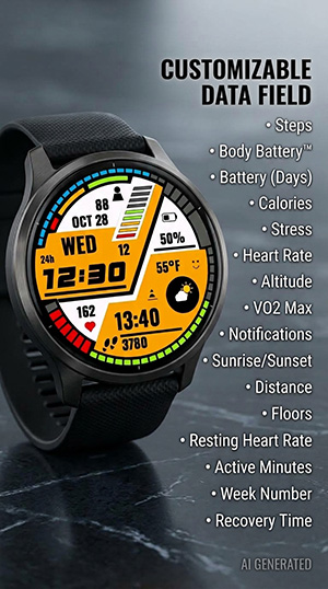 Vienna SportOne Digital Watch Face · Screenshot 0