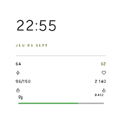 Paper - Clean Typography Watch Face · Screenshot 1
