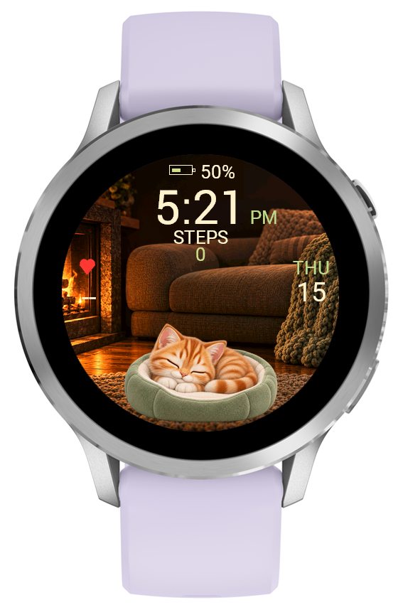 Cute Kitten – Animated Watch Face · Screenshot 4