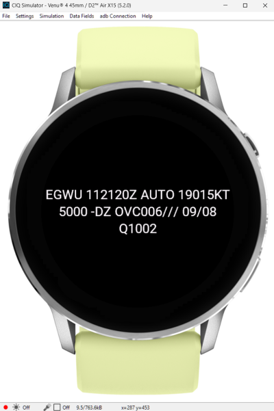 Garmin METAR · Screenshot 0