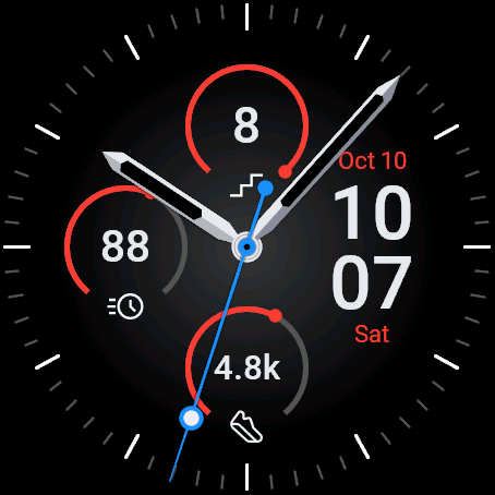 UltraTap Modern - Clean, simple, analog watch face · Screenshot 3