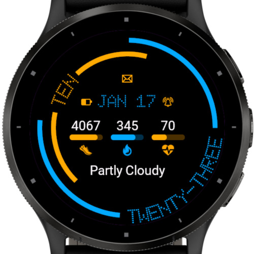 Neon Crown Watch Face · Screenshot 1