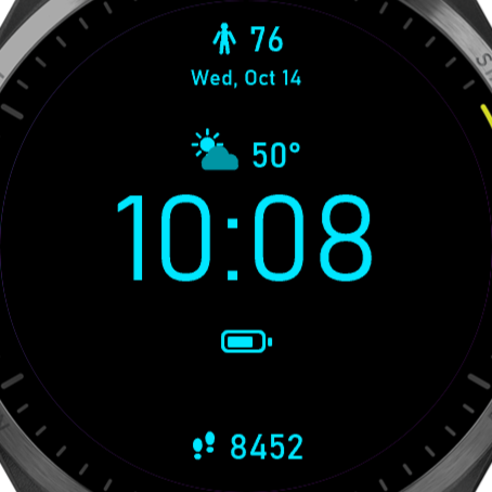 Basic Watch Face Modern · Screenshot 0