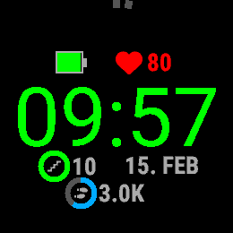 A simple watch face with customizable colors · Screenshot 2