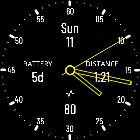 Simple analog and data fields 2 · Screenshot 2