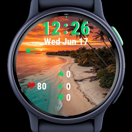 Beach Sunset Palm Trees · Screenshot 2