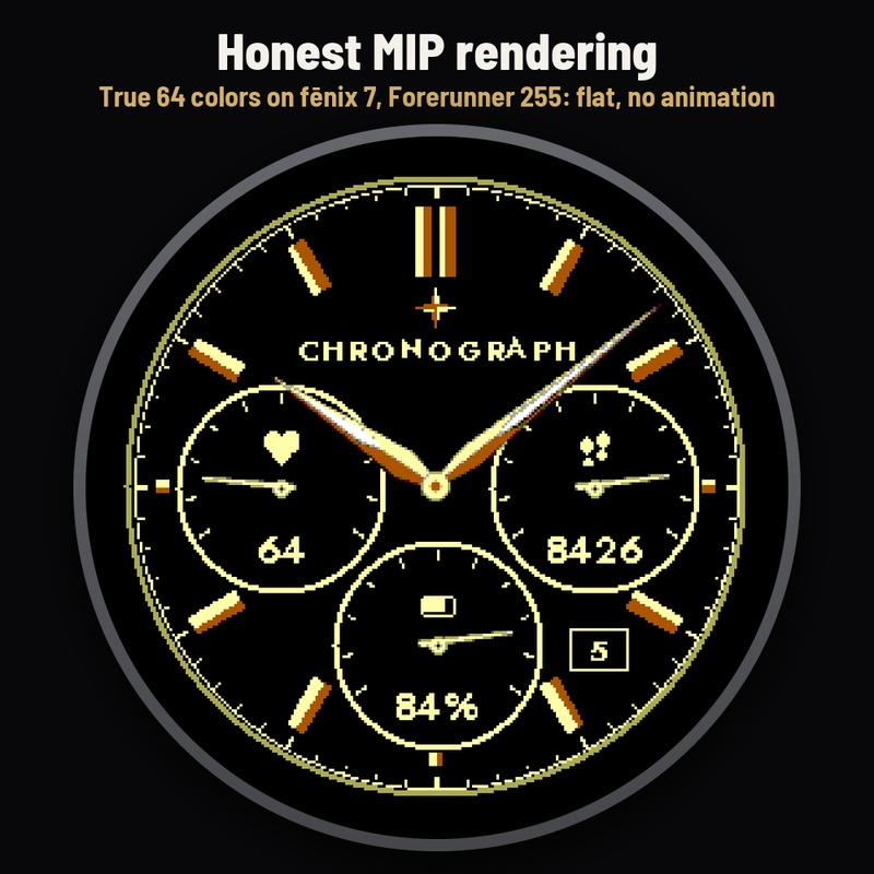 Astra Chrono Noir – Animert gullkronograf · Skjermbilde 3