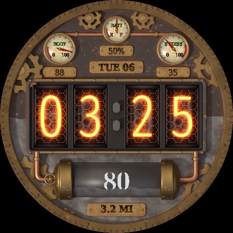 Steamworks Nixie Clock · Screenshot 2